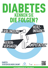 Präventionsplakate der ÖDG zum Weltdiabetestag 2013