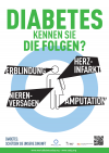 Plakat: 'Diabetes - kennen Sie die Folgen?'